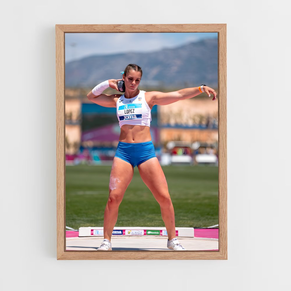 Poster Shot de put – affiche Athlétisme (vue 4)